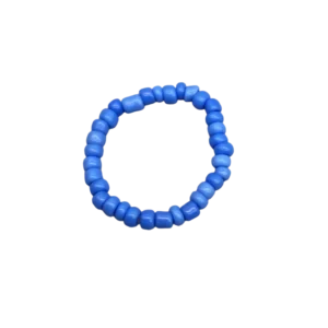 Bague en perle de rocaille bleu foncé