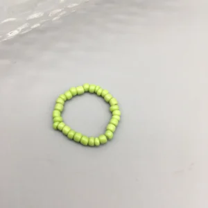 Bague En Perle De Rocaille Vert Clair 2