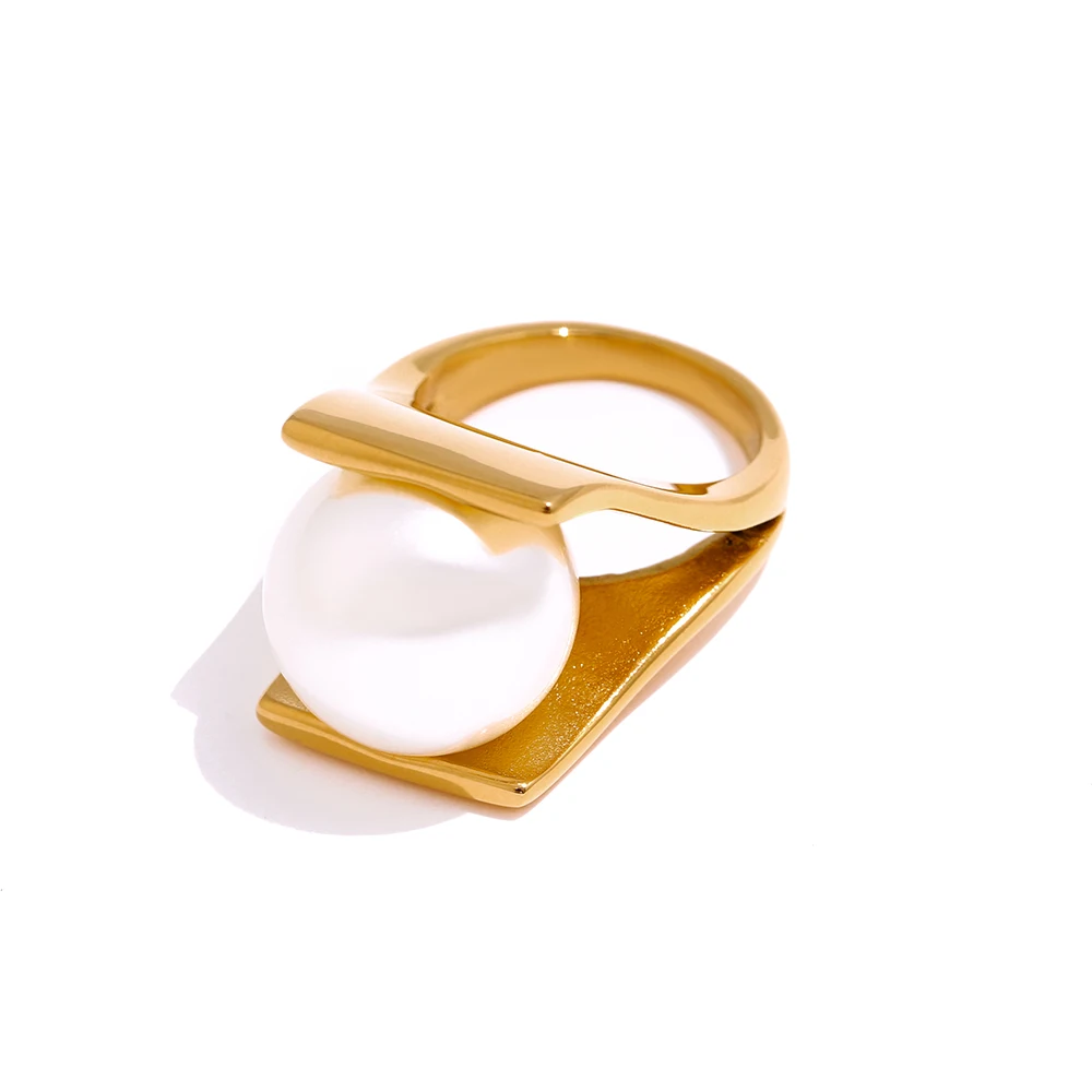 Bague Perle Or Tendance 4