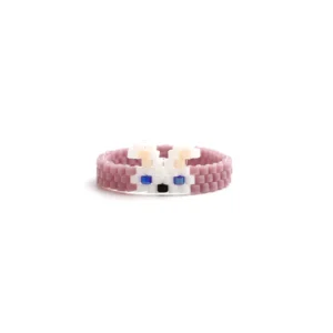Bague Perle Rocaille Fantaisie Lapin
