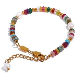 Bracelet Perle Et Pierres Naturelles