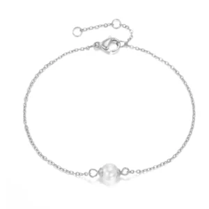 Bracelet Perle Fin Argent