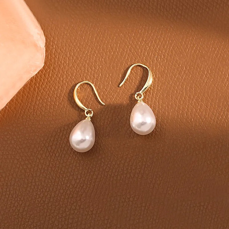 Boucles d'oreilles perles pendantes gouttes
