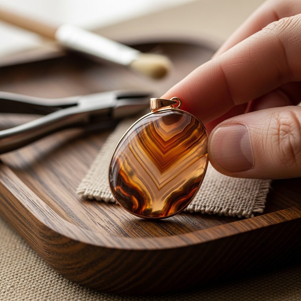 Découvrez l'agate arbre : pierre naturelle aux motifs bois, qui apporte chaleur et élégance à vos bijoux. Signification, nuances et conseils d'entretien pour des créations intemporelles, révélant l'harmonie entre nature et savoir-faire artisanal.