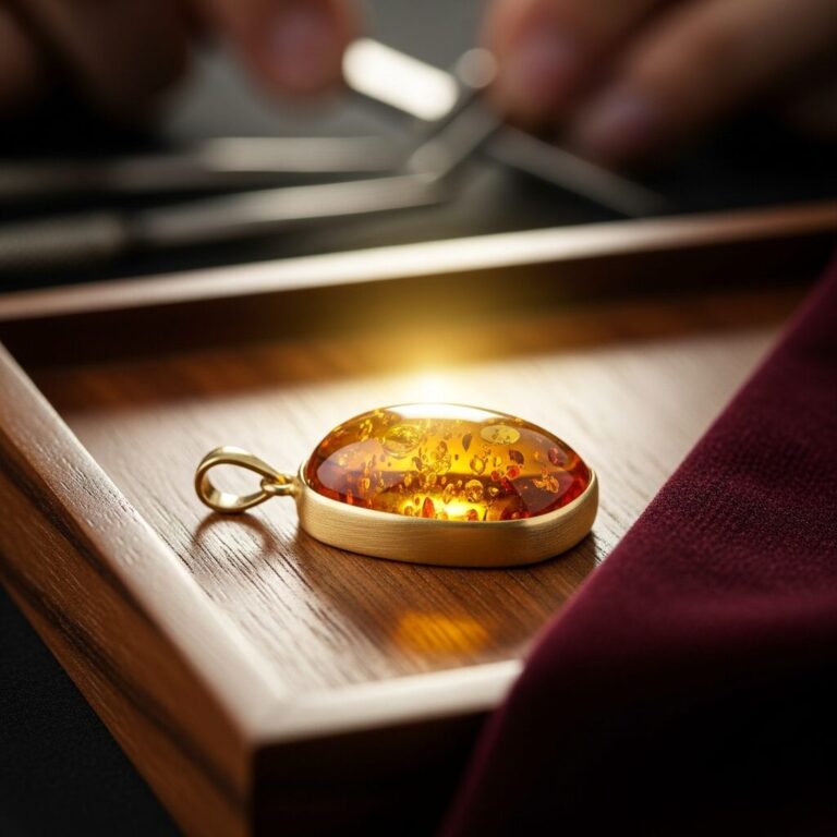 Ambre: lumière dorée et sagesse millénaire. Découvrez nos bijoux en ambre — nuances chaudes, montures raffinées et conseils d’entretien. Explorez la signification de l’ambre, son origine et le savoir-faire artisanal qui en fait une pièce intemporelle à porter avec élégance.