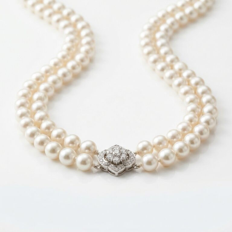 Collier perle de culture - photographie produit