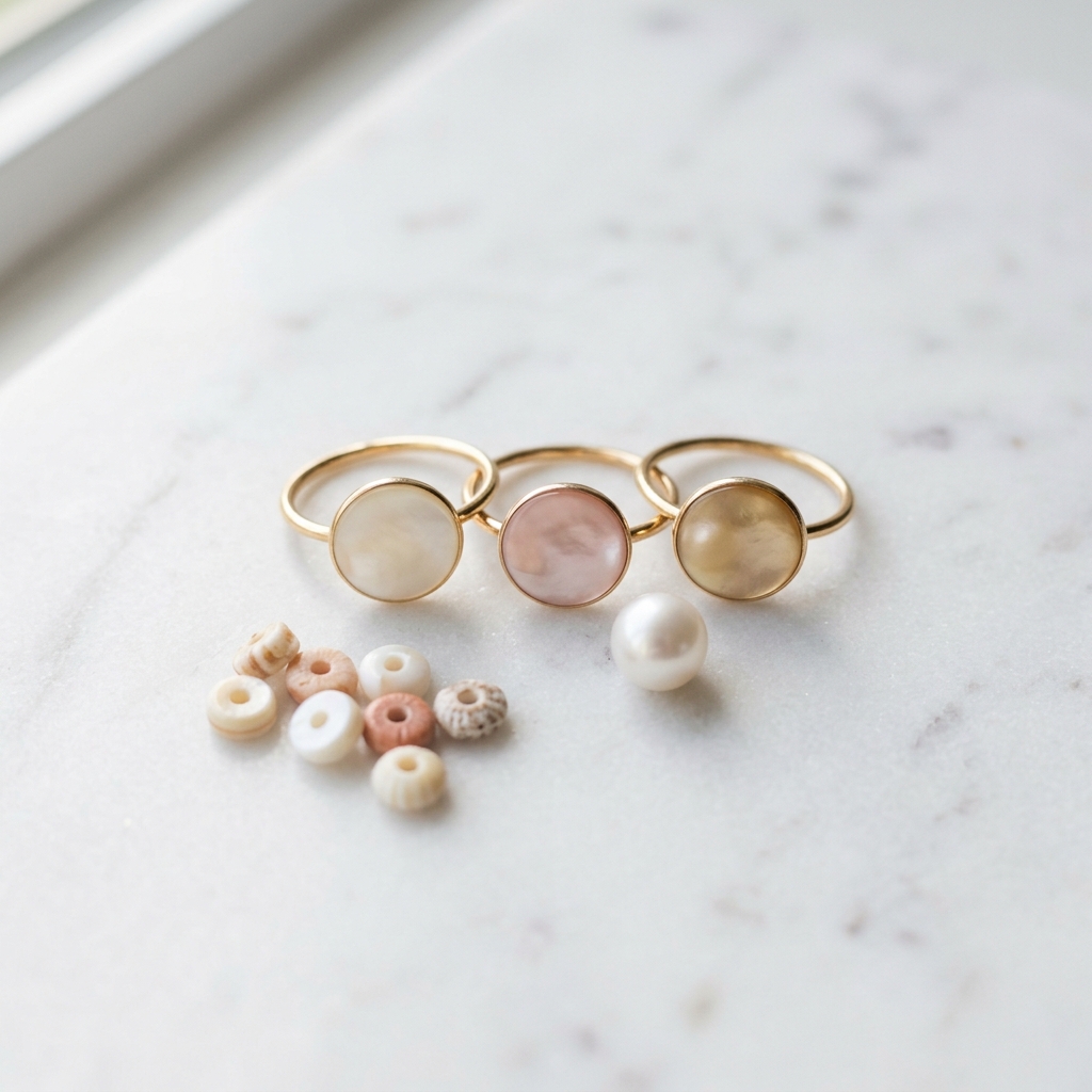 Comment choisir un bague en perle plate - illustration