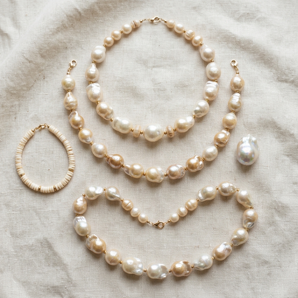 Grosses perles : comment les porter sans en faire trop - illustration