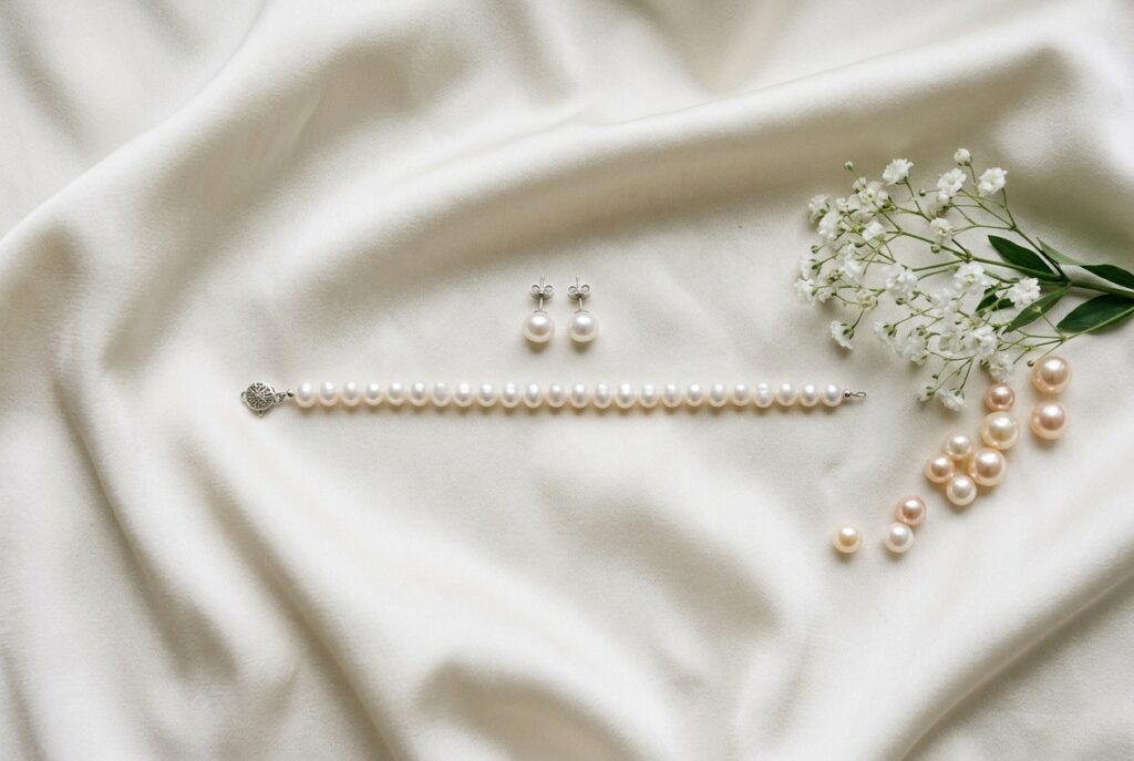 Bijoux perle mariage civil elegance discrete