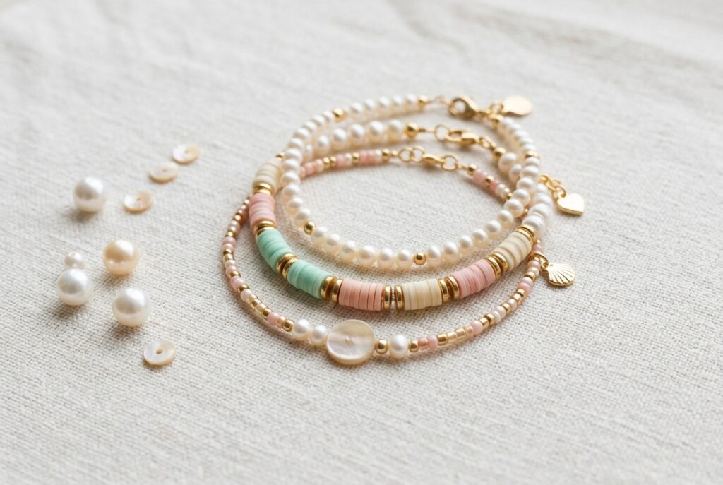 Bracelet femme perle - illustration