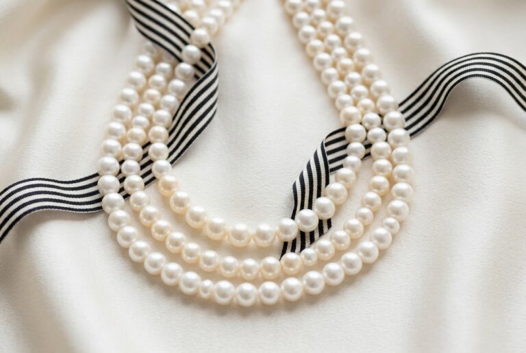 Coco chanel et les perles : l'icône du collier rang - illustration