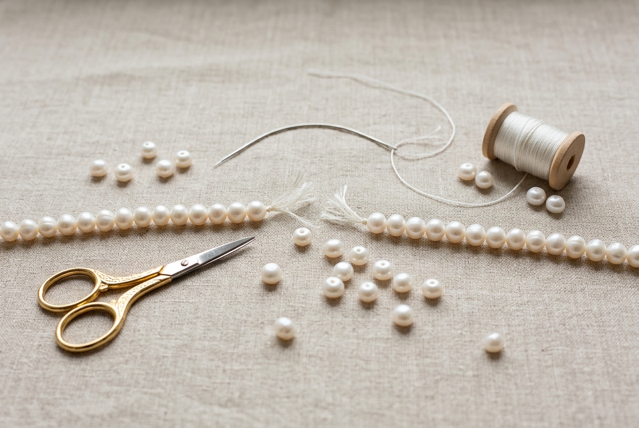 Fil cassé bracelet perle : que faire - illustration