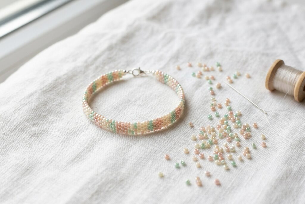 Bracelet perle de rocaille - illustration