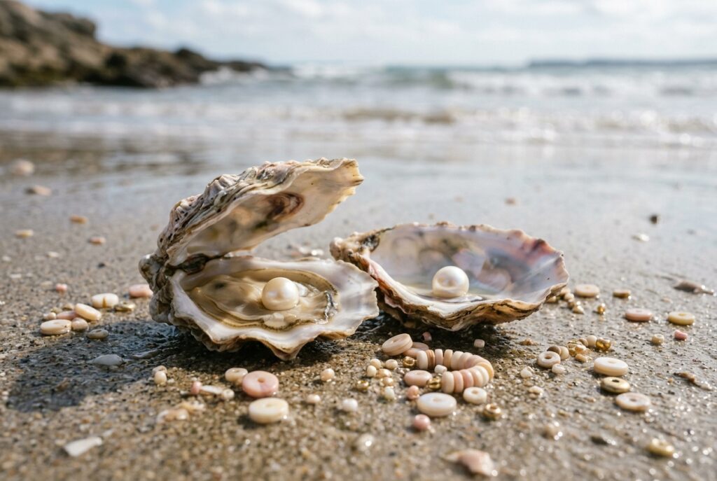 Coquillage perle - illustration