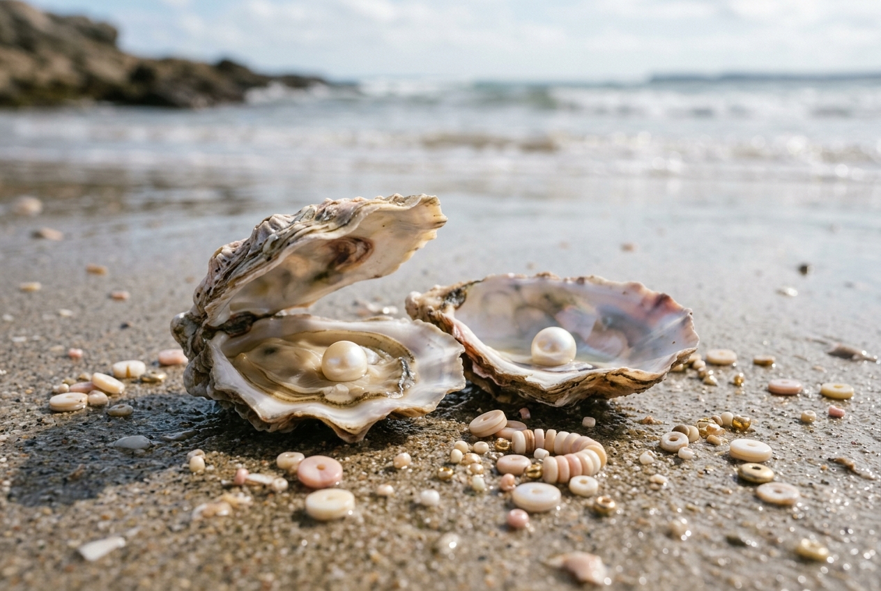 Coquillage perle - illustration