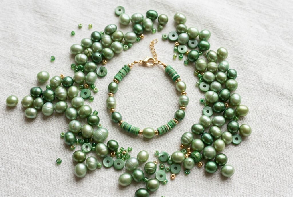 Perle verte - illustration