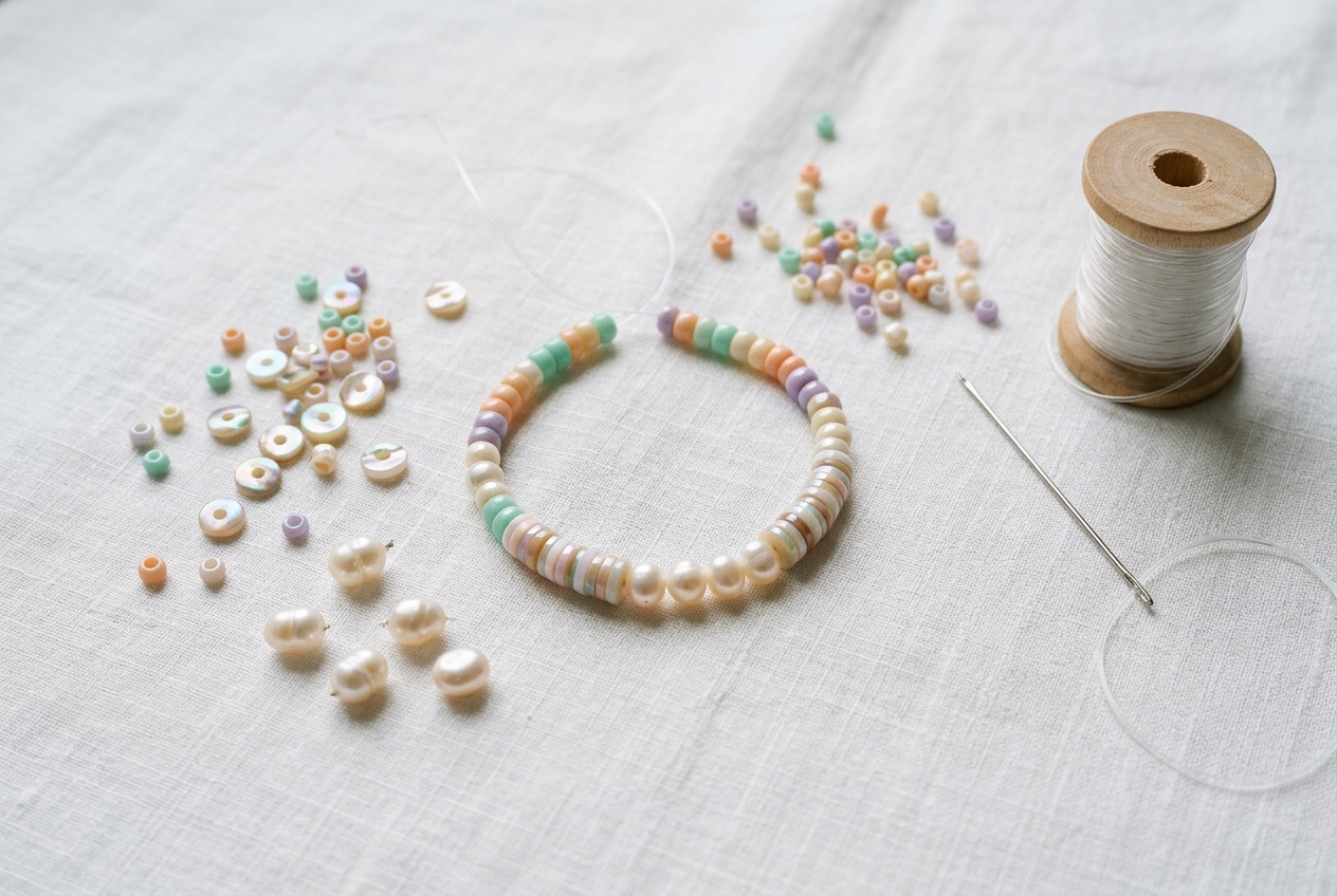 Tuto bracelet perles - illustration